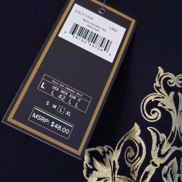 LEVEL TEN COUTURE FANCY T-SHIRT SZ L NEW - Picture 4 of 8